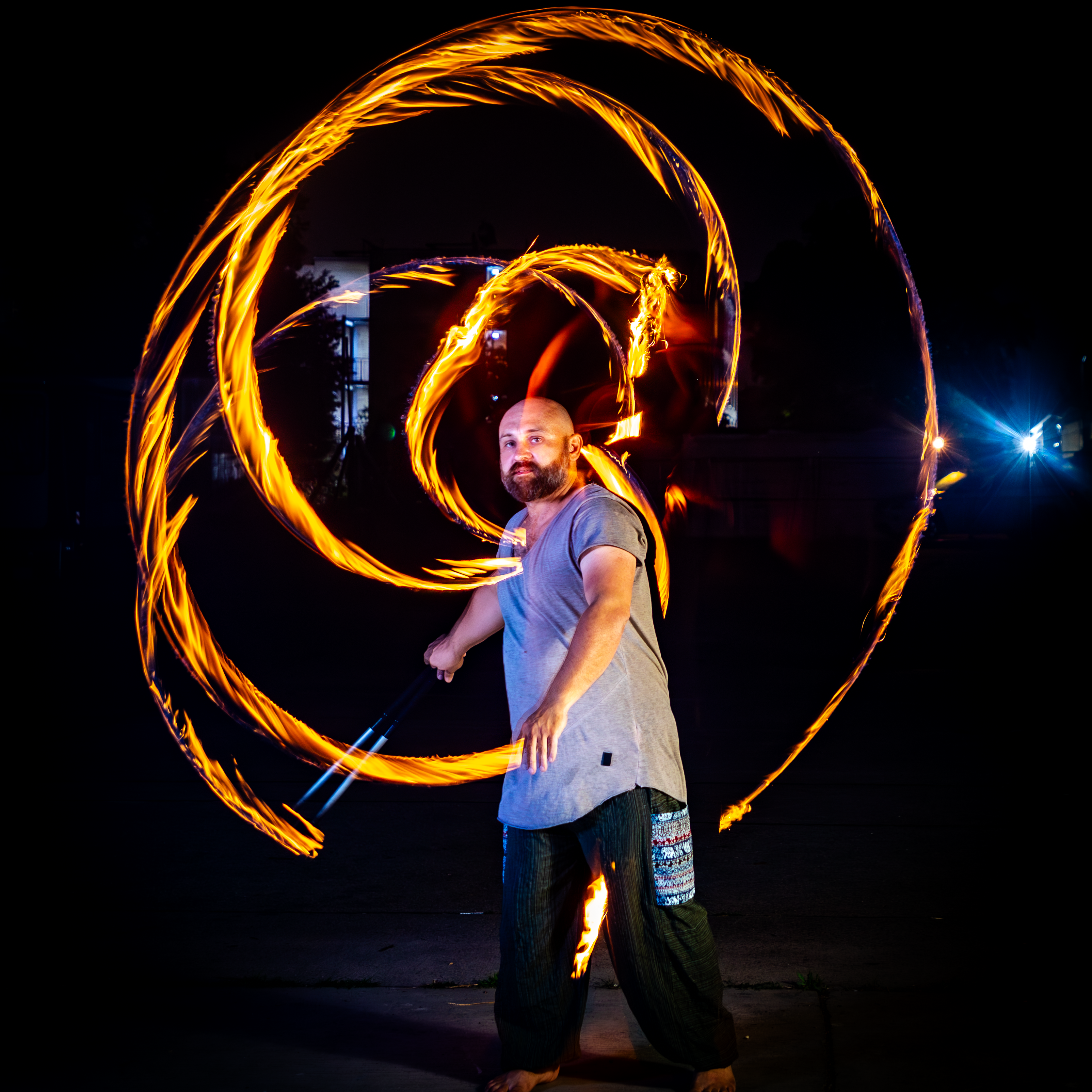 Feuershow in Regensburg